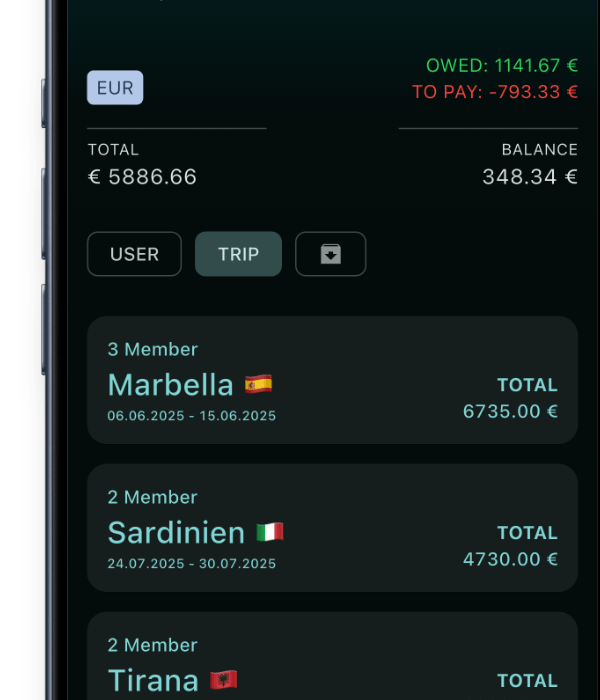 dayhero app splits phone mockup