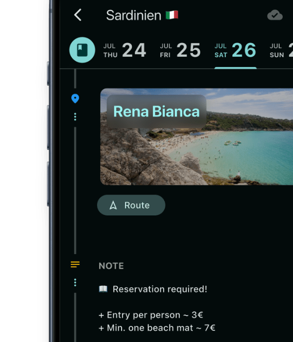dayhero app trips phone mockup